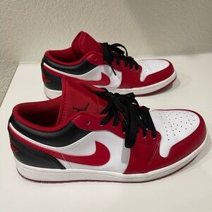 Jordan Air 1 Low in Red, White, and Black